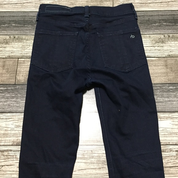 Rag Bone High Rise Ankle Skinny Jeans Women’s 24 (Inseam 27) Dark Wash Blue. - Picture 7 of 11